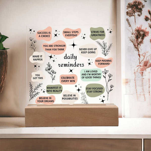 Daily Affirmation Acrylic Plaque