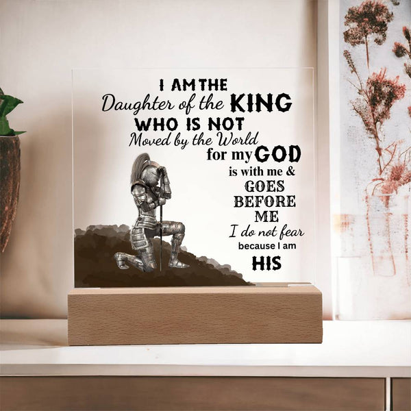 I am The Daughter of the King | Square Acrylic