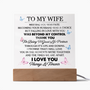 To My Wife | Meeting You Was Fate | Acrylic Plaque