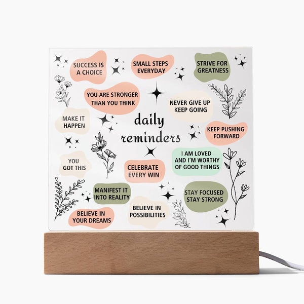 Daily Affirmation Acrylic Plaque