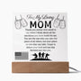 To My Loving Mom | Square Acrylic Plaque
