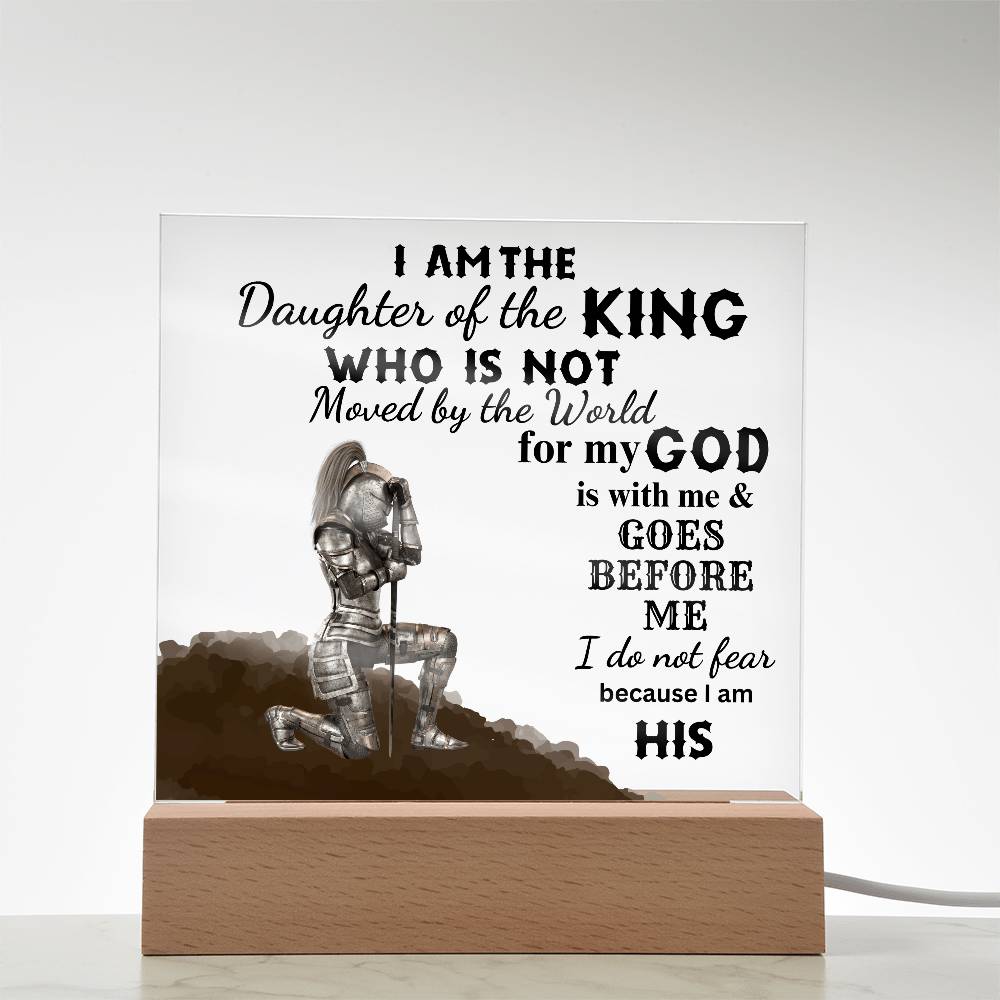 I am The Daughter of the King | Square Acrylic