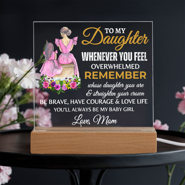 To My Daughter | Graduation Gift | Acrylic Square  Plaque