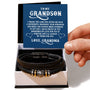 To My Grandson | Love Grandma | Men's "Love You Forever" Bracelet