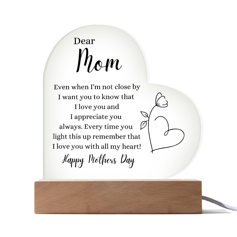 Mother's Day Gift- I Love You With All My Heart