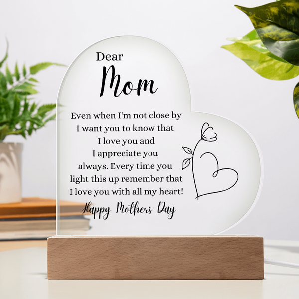 Mother's Day Gift- I Love You With All My Heart
