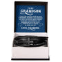 To My Grandson | Love Grandma | Men's Cross Leather Bracelet