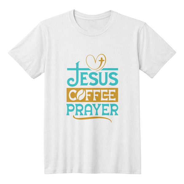 Premium T-Shirt- Jesus Coffee And Prayer