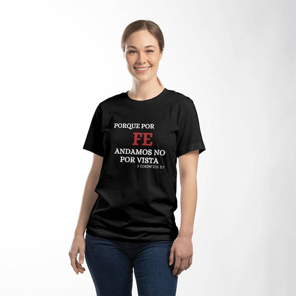 Porque Por Fe Andamos | Bella + Canvas 3001 TShirt (We Walk By Faith)