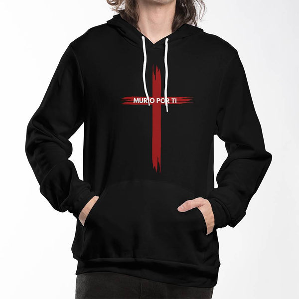 Murio Por Ti | Canvas 3719 | Pullover Fleece Hoodie (He Did For You)