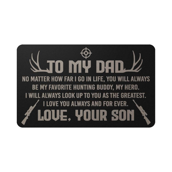 My Hero | Engraved Wallet Card