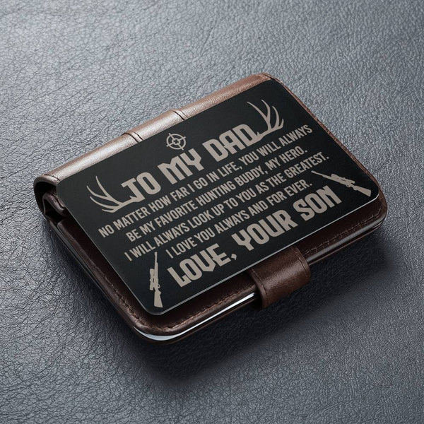 My Hero | Engraved Wallet Card