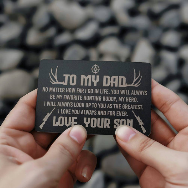 My Hero | Engraved Wallet Card