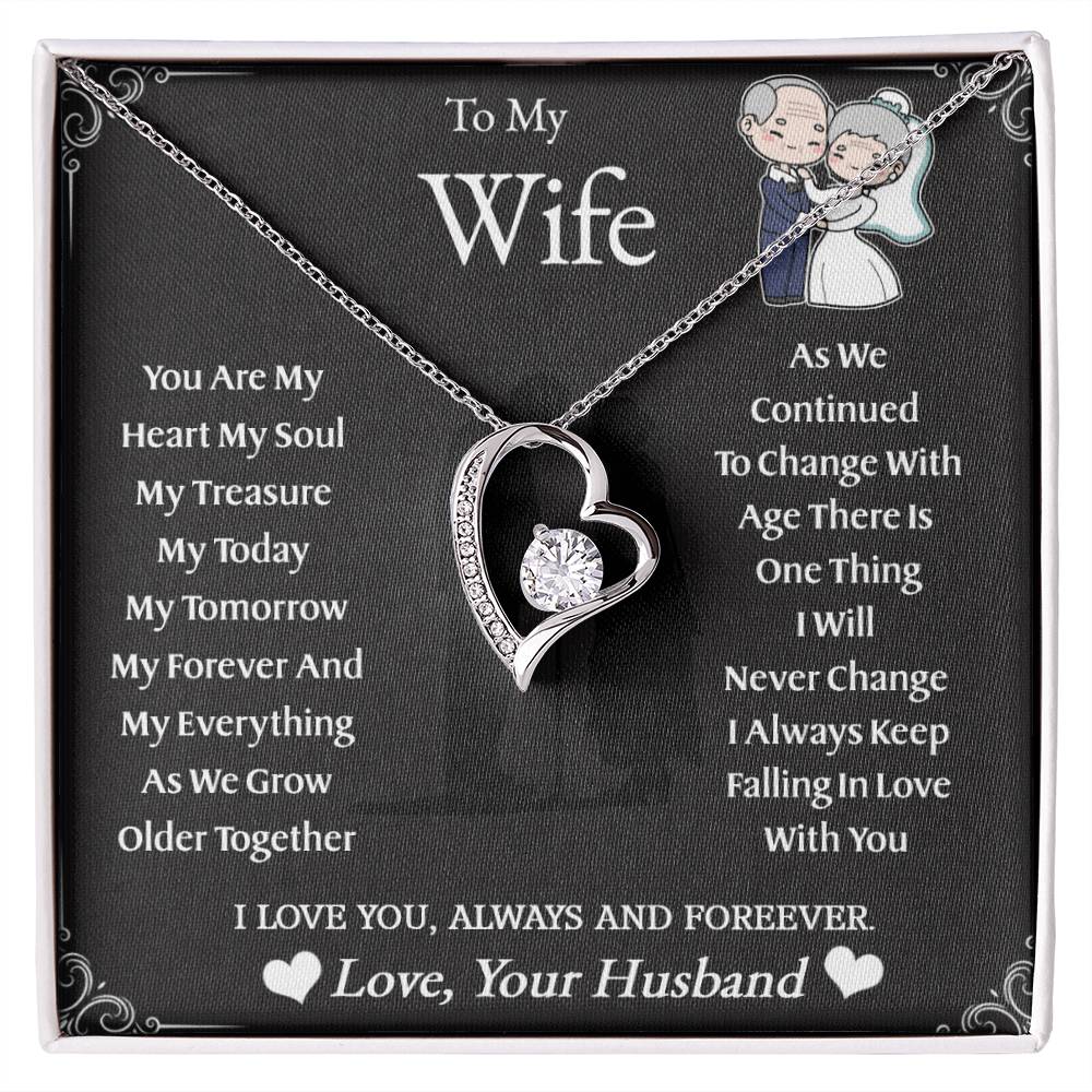 To My Wife | As We Grow Older | Forever Love Necklace
