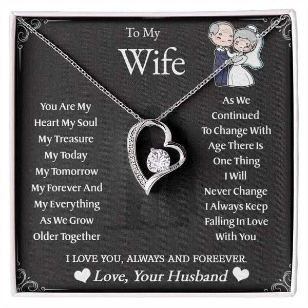 To My Wife | As We Grow Older | Forever Love Necklace