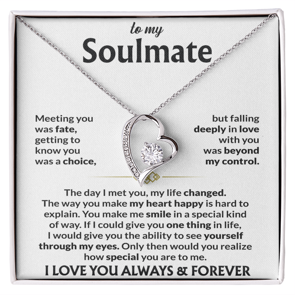 To My Soulmate | The Forever Love Signature Necklace