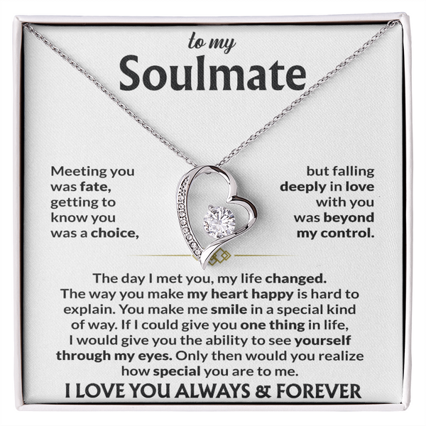 To My Soulmate | The Forever Love Signature Necklace