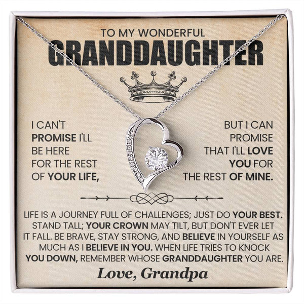 To My Wonderful Grandaughter |