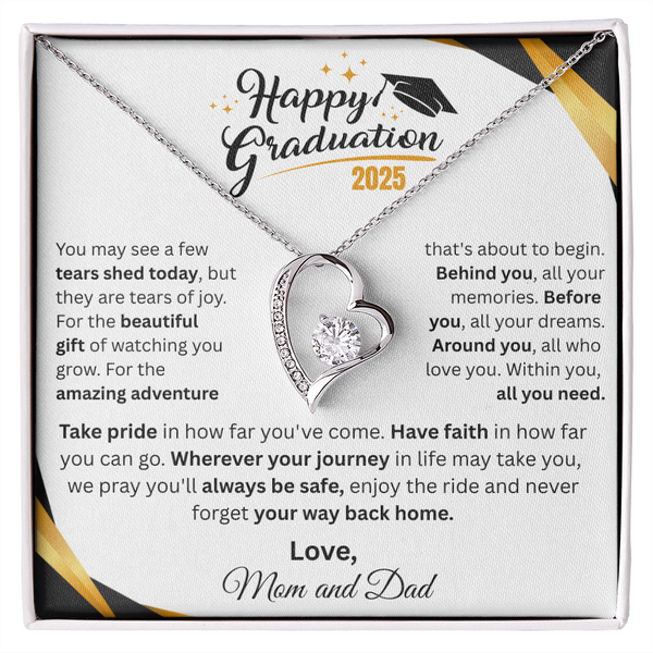 Gift For Graduation | "Take Pride In How Far You've Come" | Forever Love Necklace