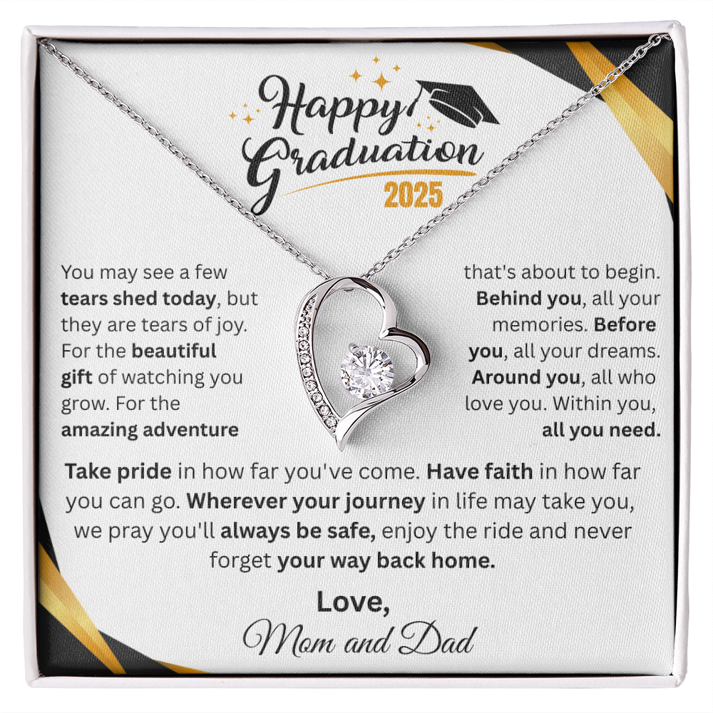 Gift For Graduation | "Take Pride In How Far You've Come" | Forever Love Necklace