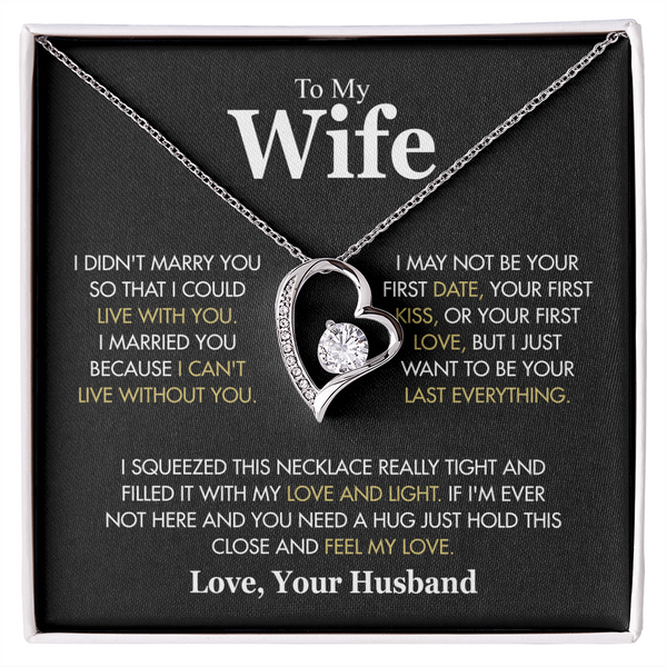 To My Wife: The Eternal Devotion" | Signature Forever Love Necklace