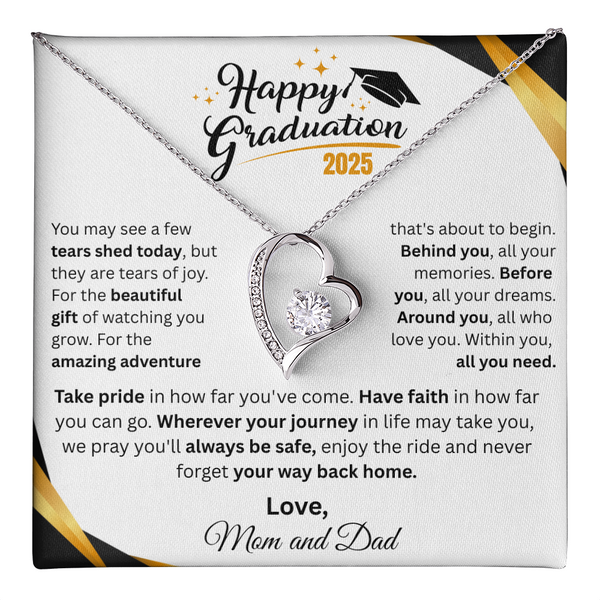 Gift For Graduation | "Take Pride In How Far You've Come" | Forever Love Necklace