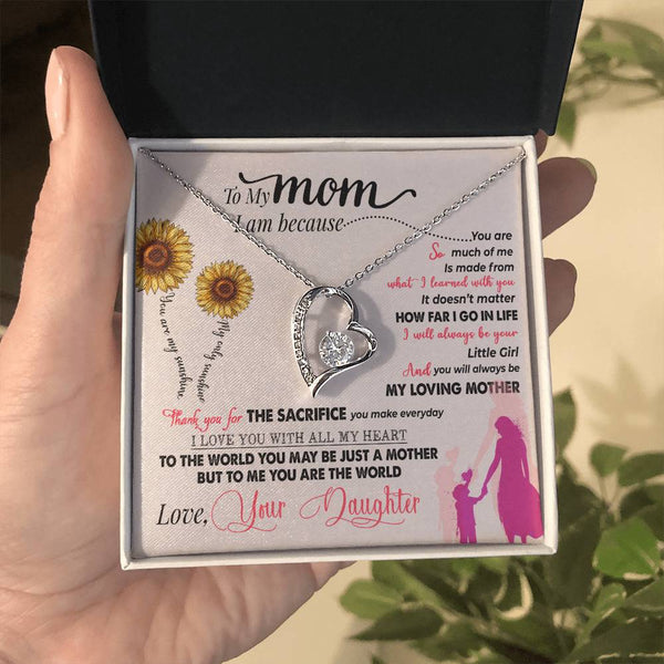 To My Mom | Love Your Daughter | Forever Love Necklace