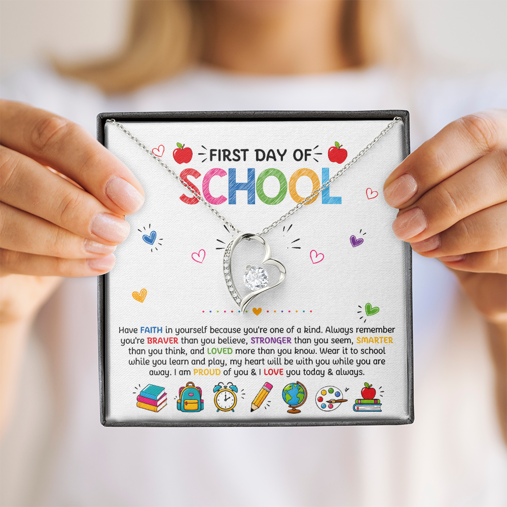 Have Faith Back To School Forever Love Necklace