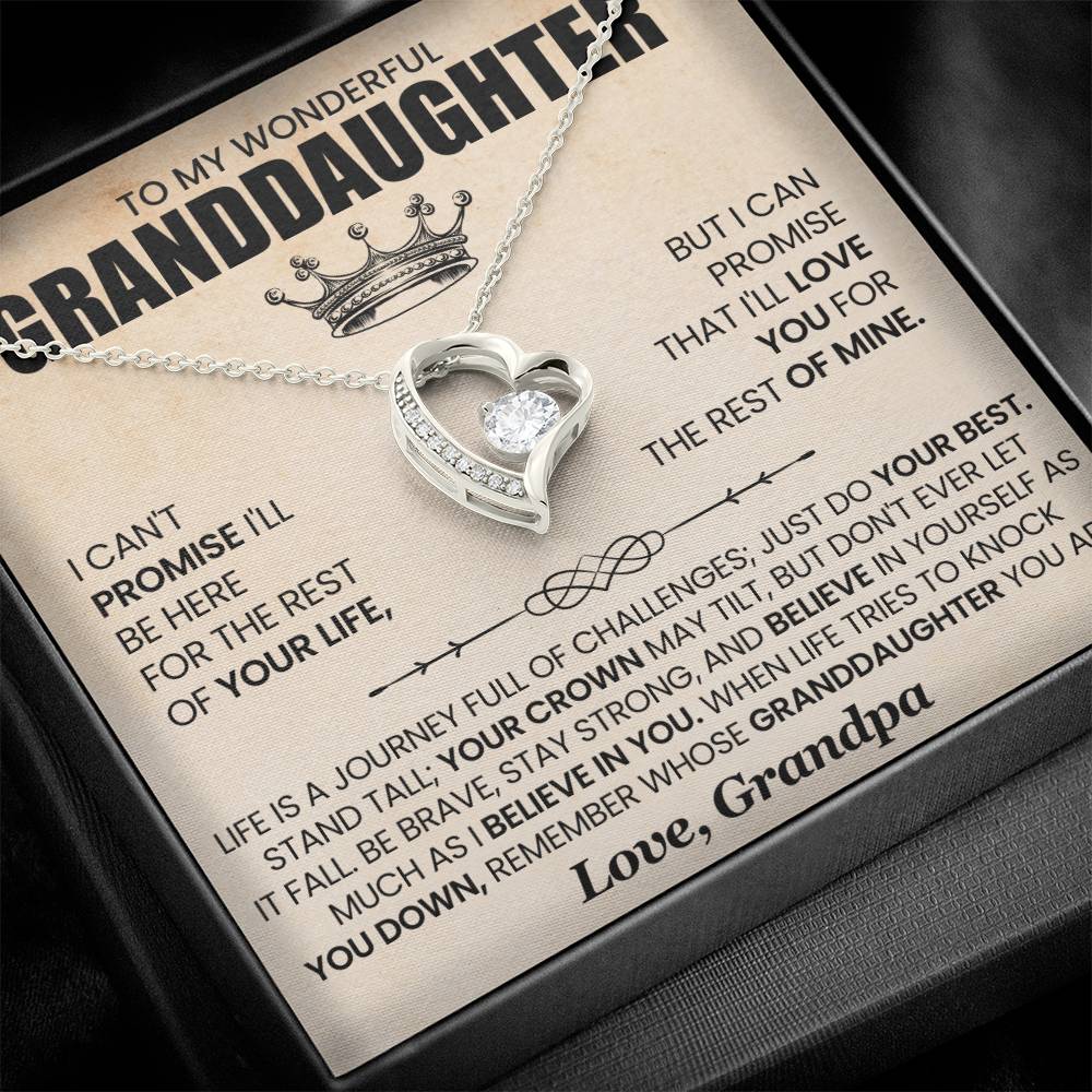 To My Wonderful Grandaughter |