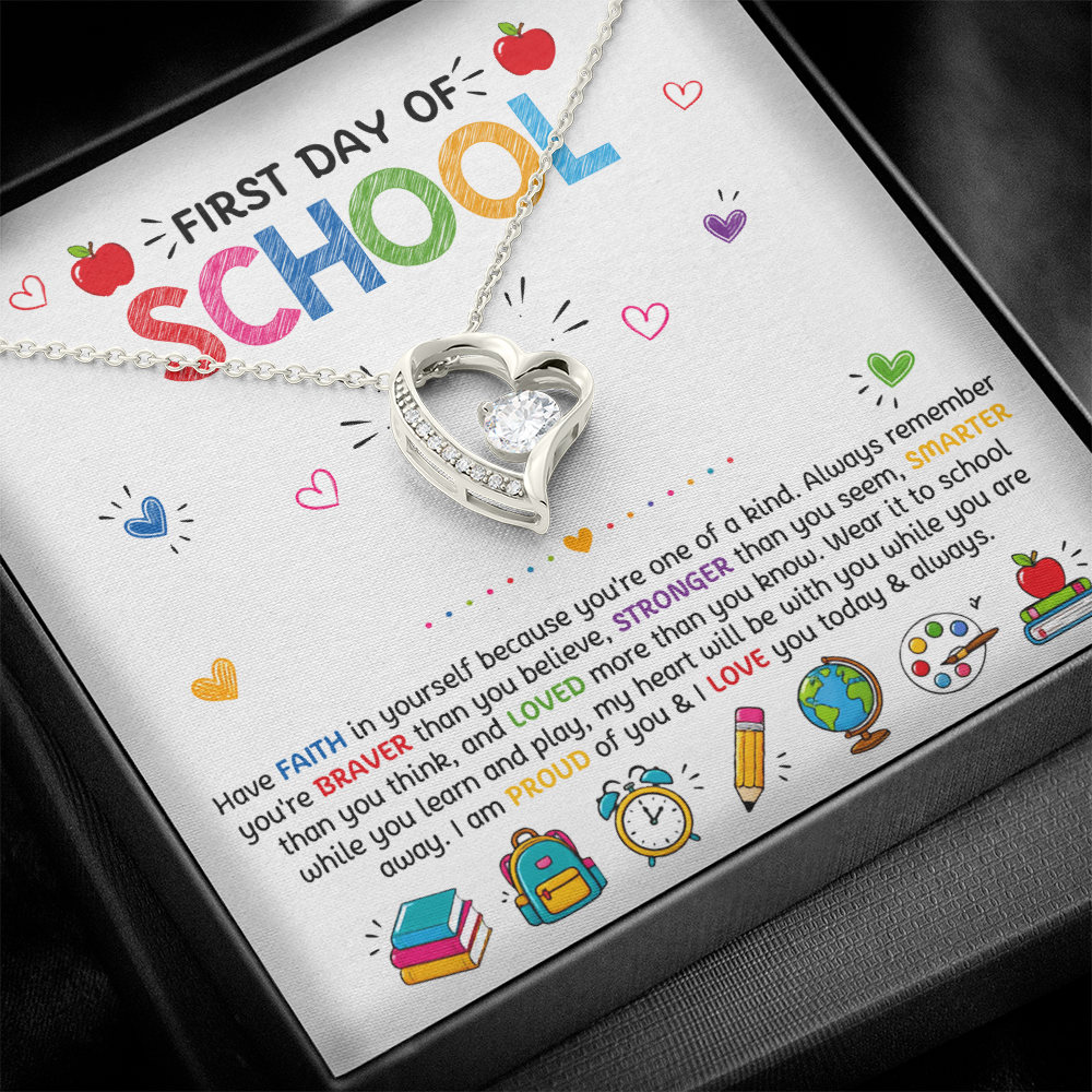Have Faith Back To School Forever Love Necklace