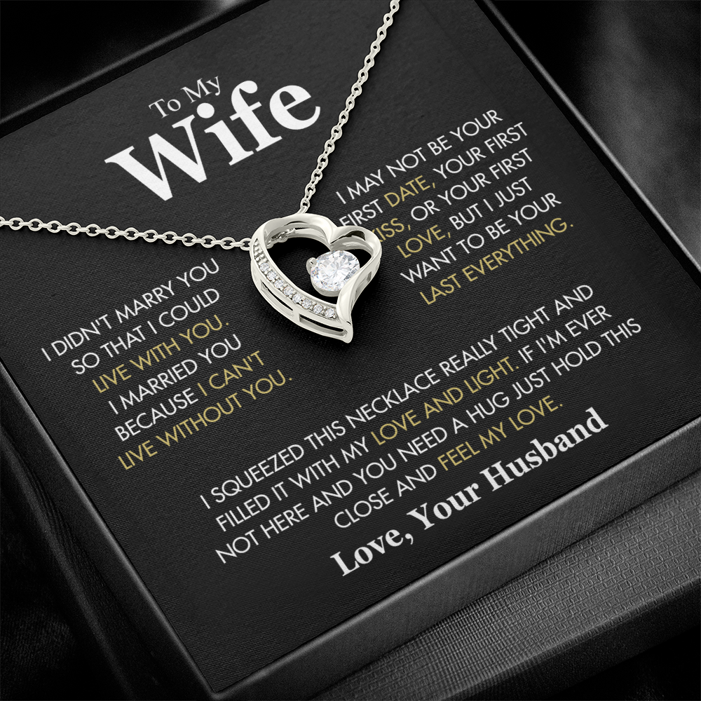 To My Wife: The Eternal Devotion" | Signature Forever Love Necklace