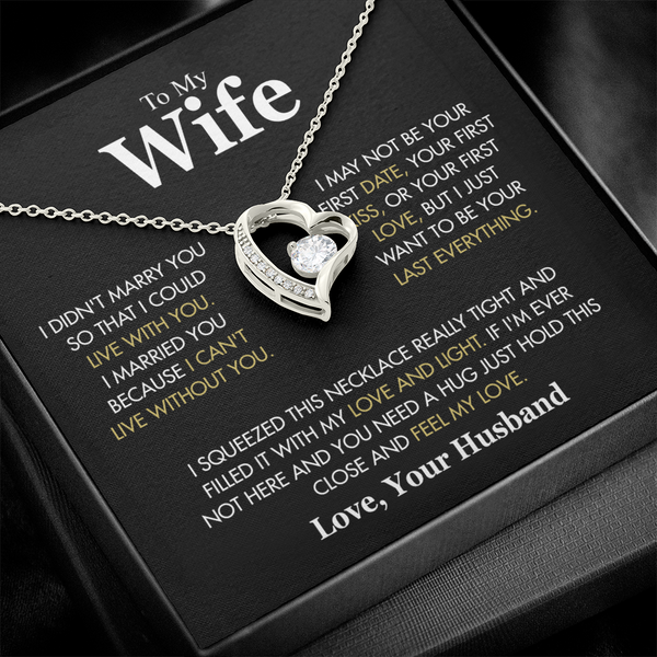 To My Wife: The Eternal Devotion" | Signature Forever Love Necklace