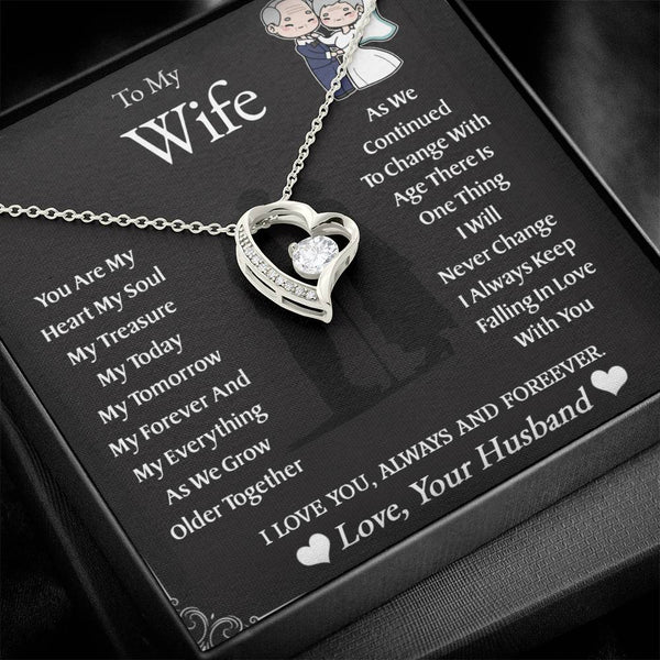 To My Wife | As We Grow Older | Forever Love Necklace