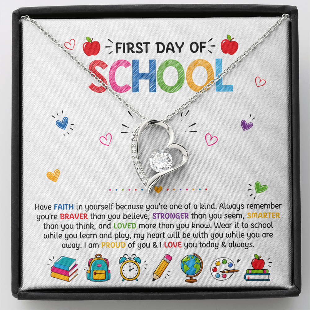 Have Faith Back To School Forever Love Necklace