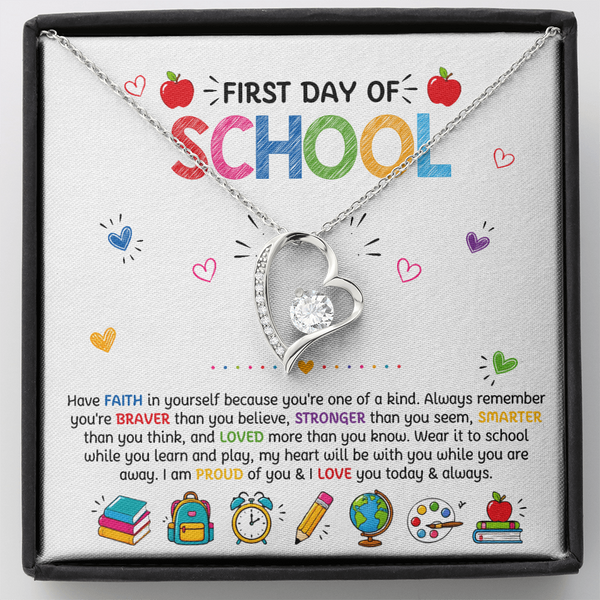 Have Faith Back To School Forever Love Necklace
