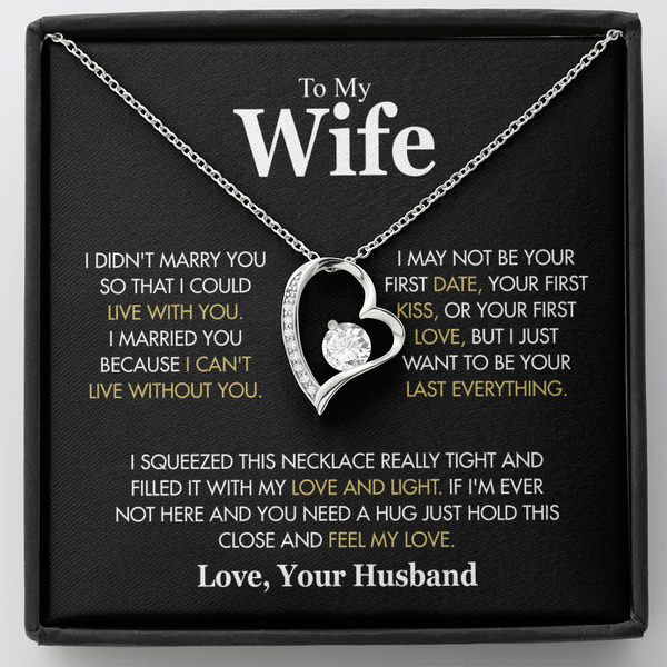 To My Wife: The Eternal Devotion" | Signature Forever Love Necklace