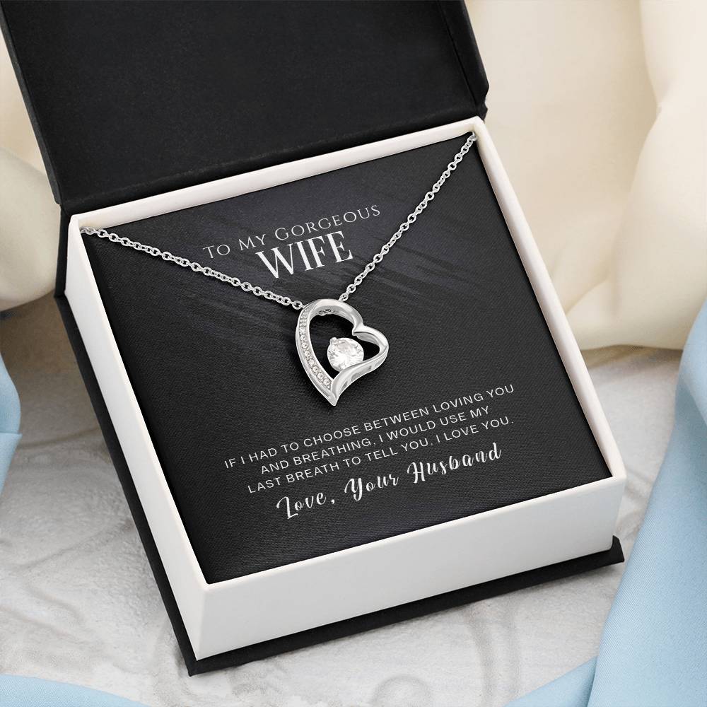 To My Gorgeous Wife | The Forever Love Necklace