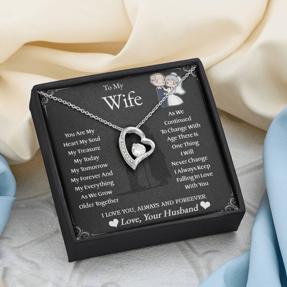 To My Wife | As We Grow Older | Forever Love Necklace