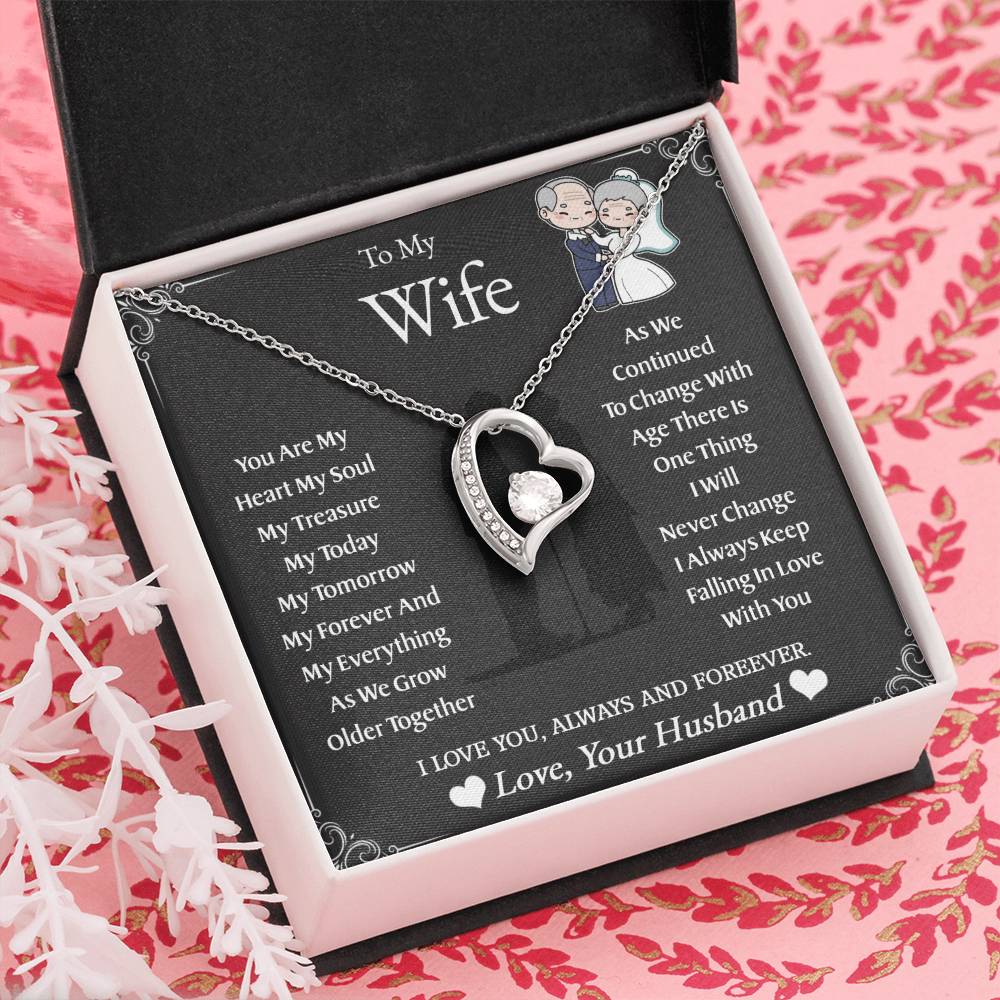 To My Wife | As We Grow Older | Forever Love Necklace