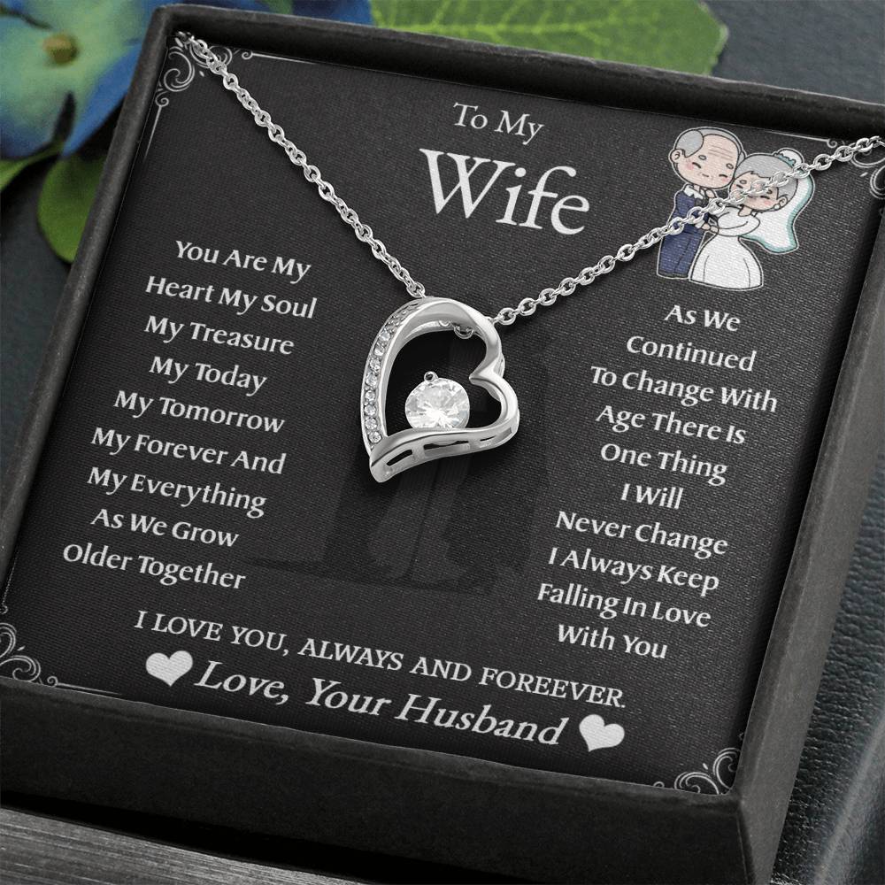 To My Wife | As We Grow Older | Forever Love Necklace