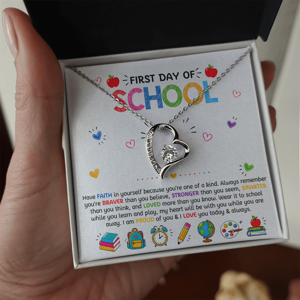 Have Faith Back To School Forever Love Necklace