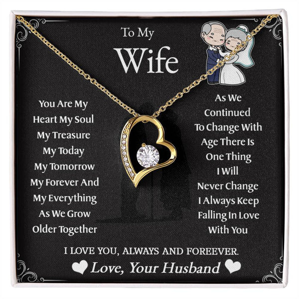 To My Wife | As We Grow Older | Forever Love Necklace