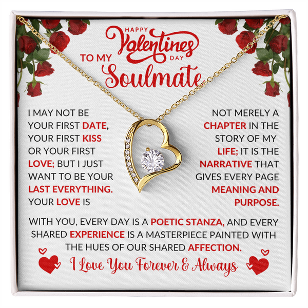 To My Soulmate | Love You Forever and Always | Forever Love Necklace