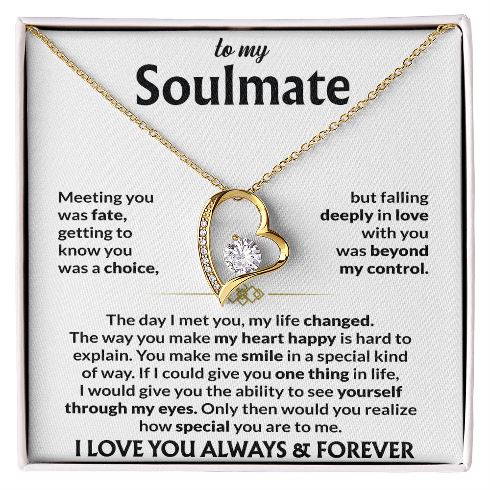 To My Soulmate | The Forever Love Signature Necklace