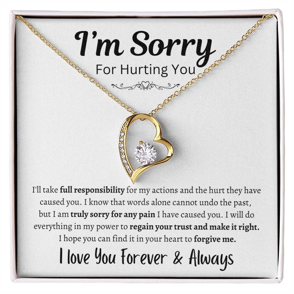 [ALMOST SOLD OUT] I'm Sorry For Hurting you | Forever Love Knot Necklace