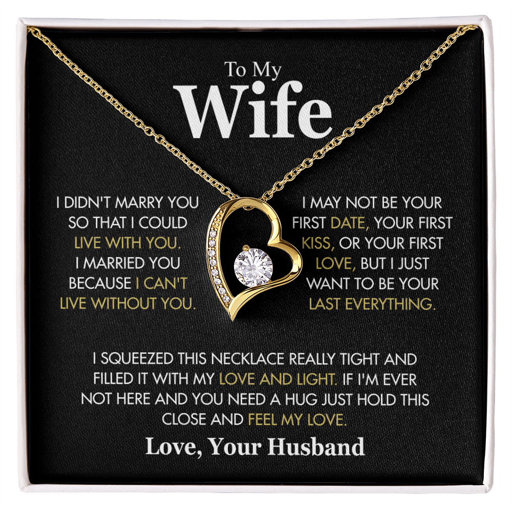 To My Wife: The Eternal Devotion" | Signature Forever Love Necklace