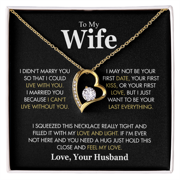 To My Wife: The Eternal Devotion" | Signature Forever Love Necklace