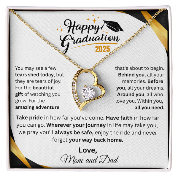 Gift For Graduation | "Take Pride In How Far You've Come" | Forever Love Necklace