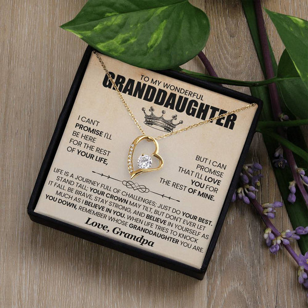To My Wonderful Grandaughter |