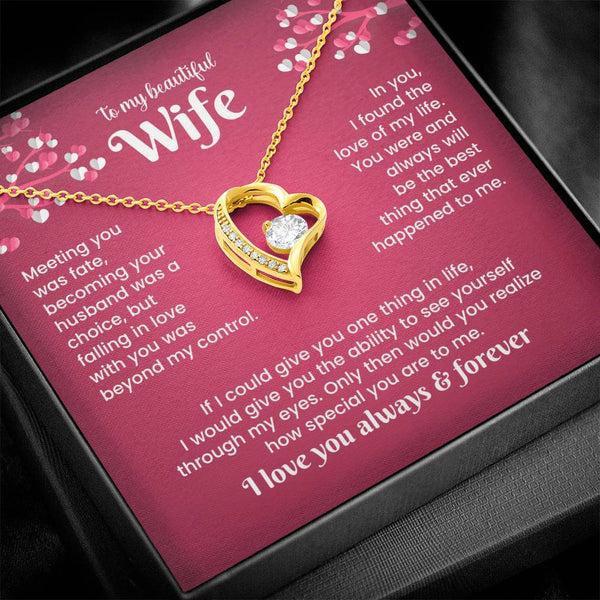 To My Wife - The Forever Love Necklace